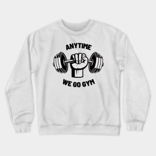 Anytime Fitness | Anytime We Go Gym Dumbbell Logo Crewneck Sweatshirt